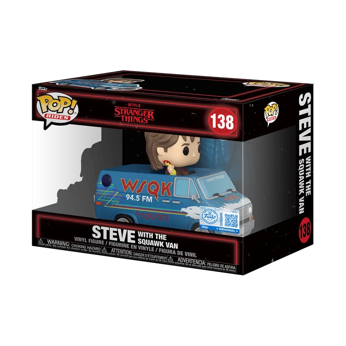 Steve with Squawk Van #138 Funko Pop from Stranger Things