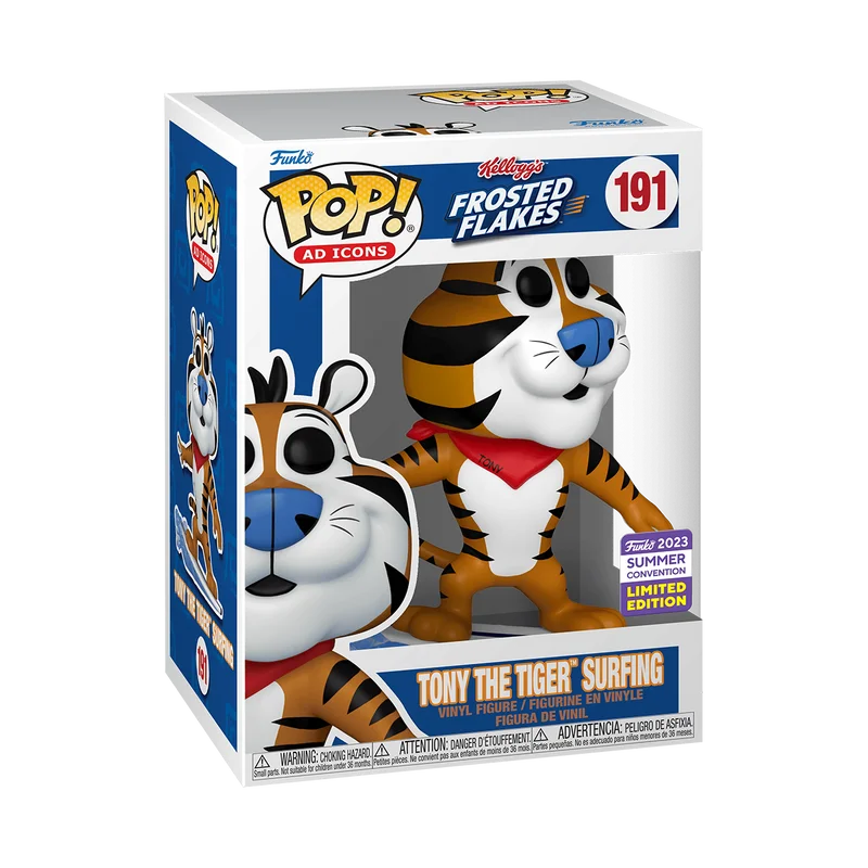 Tony the Tiger Surfing #191 Funko Pop from Kellogg's