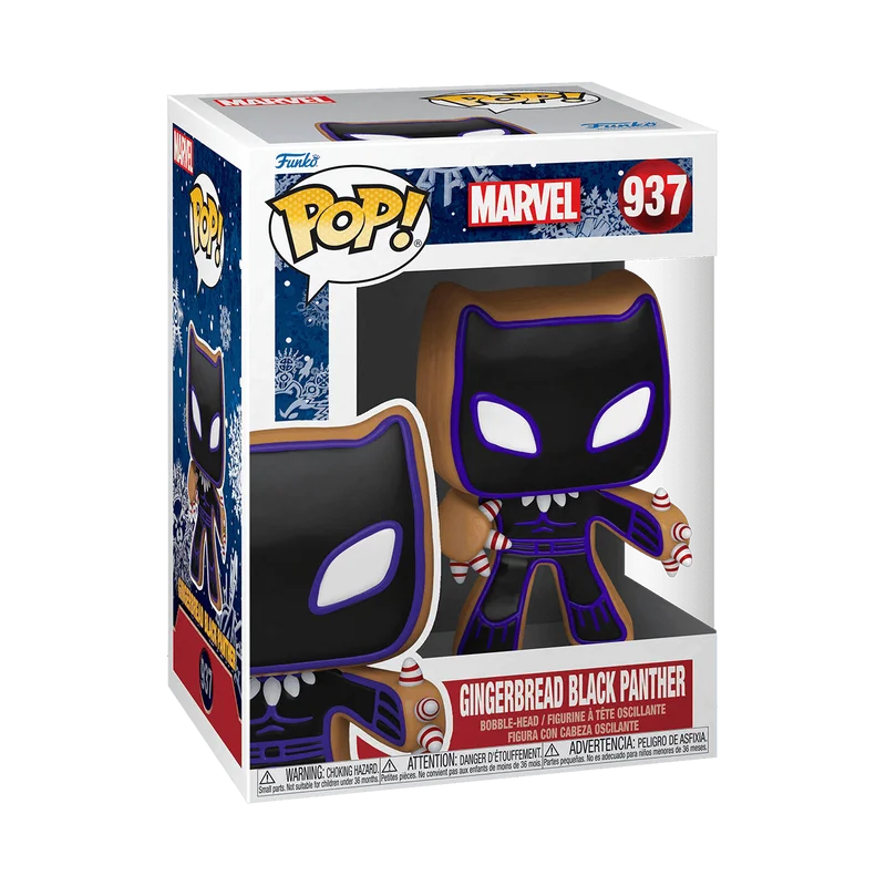 Gingerbread Black Panther #937 Funko Pop from Marvel