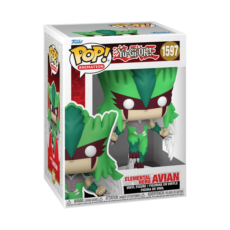 Elemental Hero Avian #1597 Funko Pop from Yu-Gi-Oh!