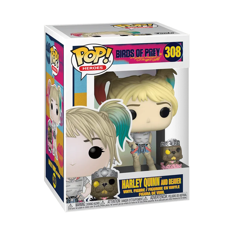 Harley Quinn and Beaver #308 Funko Pop from Birds of Prey