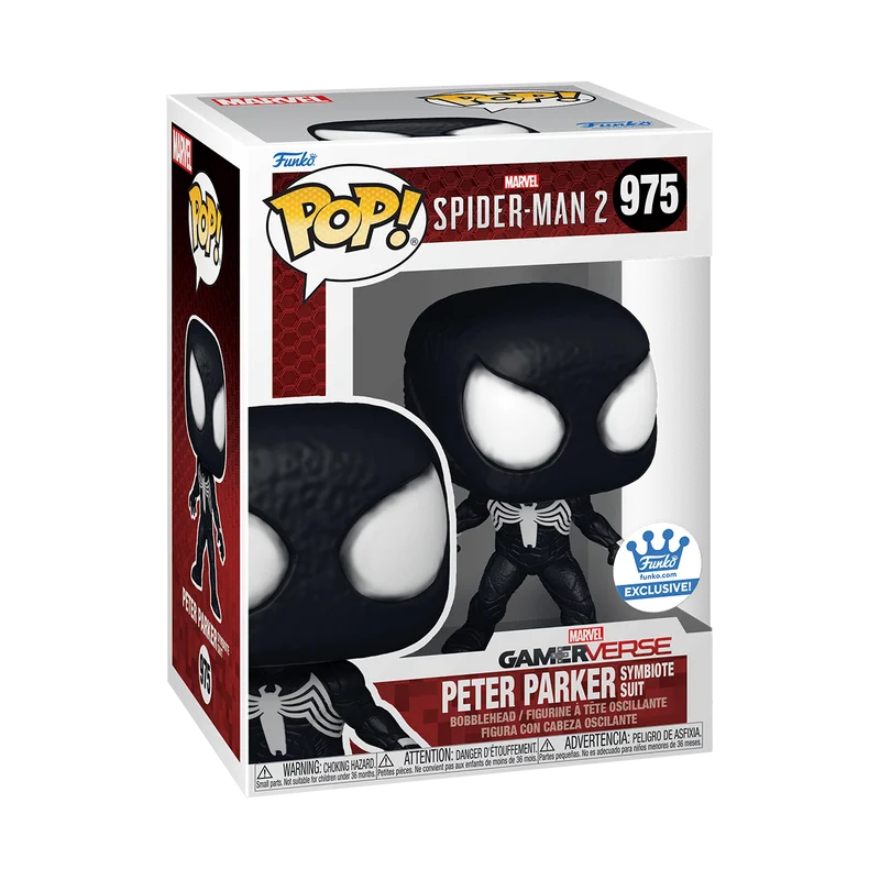 Peter Parker (Symbiote Suit) #975 Funko Pop from Spider-Man 2