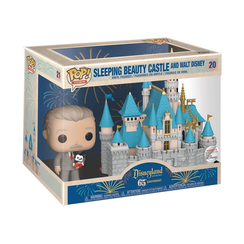 Sleeping Beauty Castle and Walt Disney #20 Funko Pop from Disney