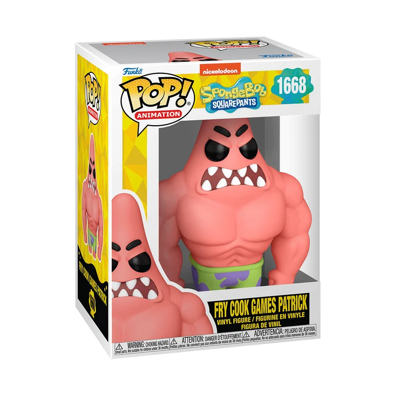 Fry Cook Games Patrick #1668 Funko Pop from Spongebob Squarepants