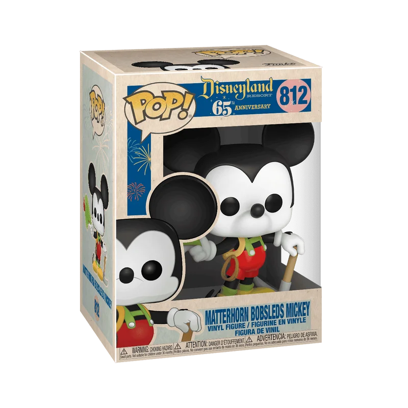 Matterhorn Bobsleds Mickey #812 Funko Pop from Disneyland Resort 65th Anniversary