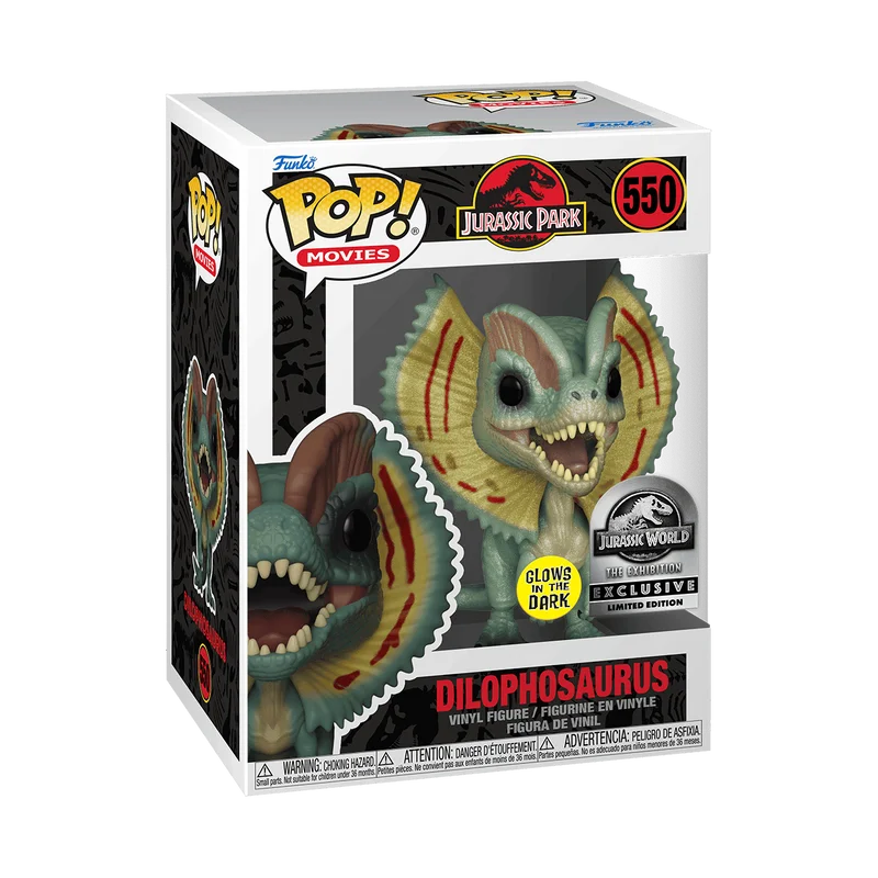 Dilophosaurus #550 Funko Pop from Jurassic Park