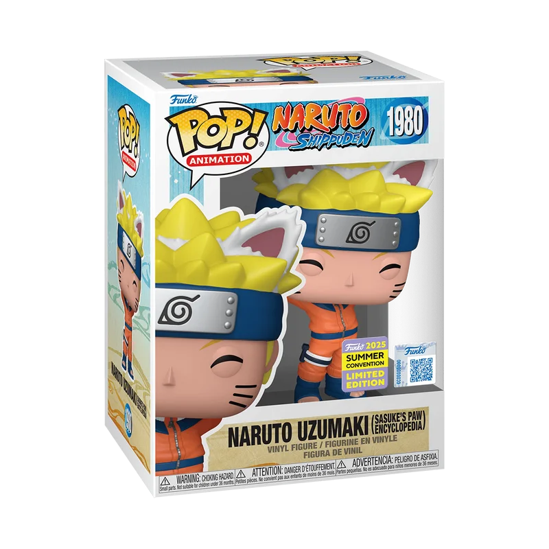 Naruto Uzumaki (Sasuke's Paw Encyclopedia) #1980 Funko Pop from Naruto Shippuden