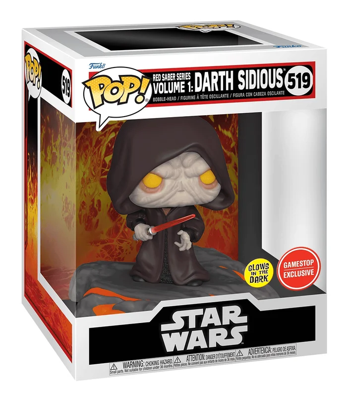 Red Saber Series Volume 1: Darth Sidious #519 Funko Pop from Star Wars