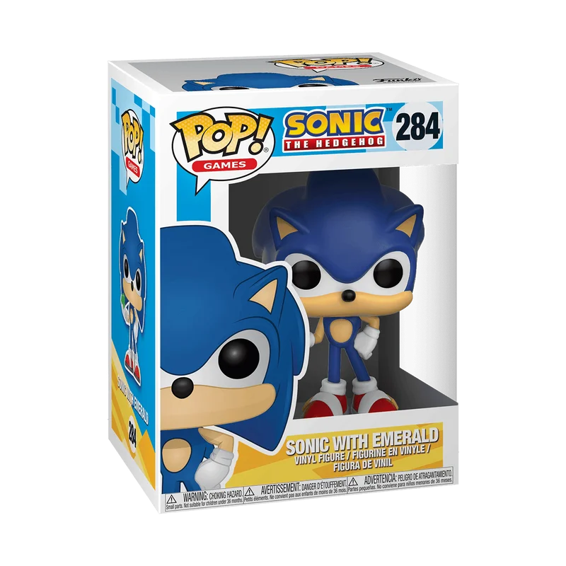 Sonic With Emerald #284 Funko Pop from Sonic The Hedgehog