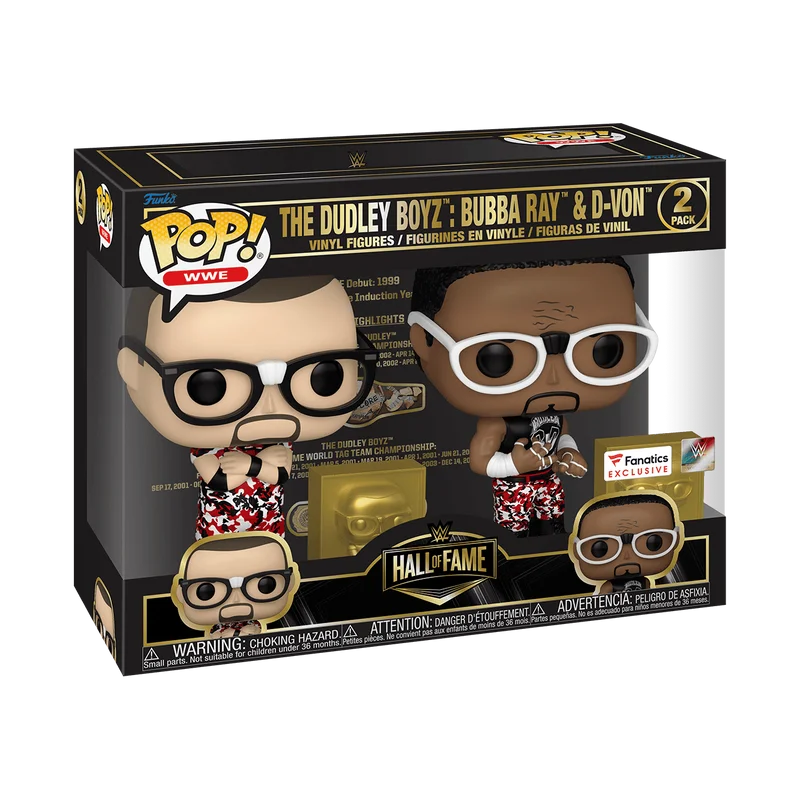 The Dudley Boyz: Bubba Ray & D-Von #2 PACK Funko Pop from WWE