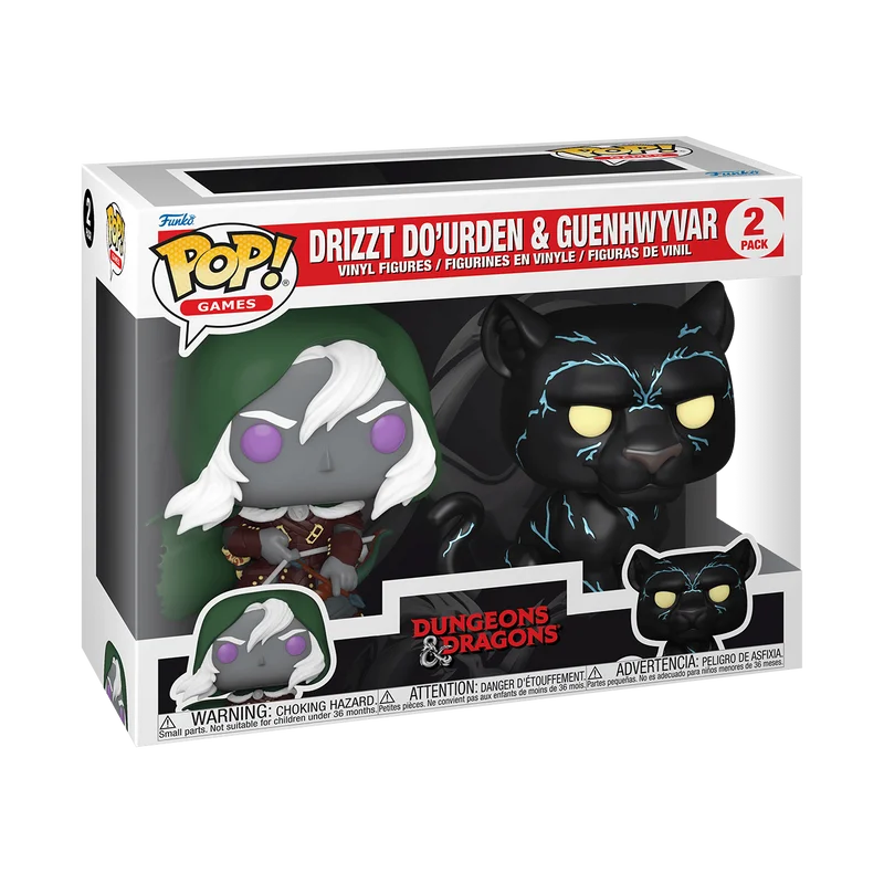 Drizzt Do'Urden & Guenhwyvar #2 PACK Funko Pop from Dungeons & Dragons