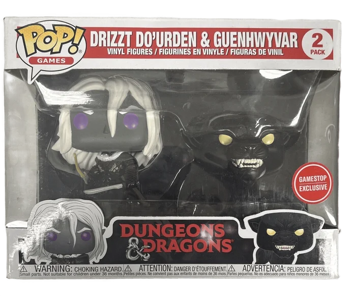 Drizzt Do'Urden with Guenhwyvar #2 PACK Funko Pop from Dungeons & Dragons