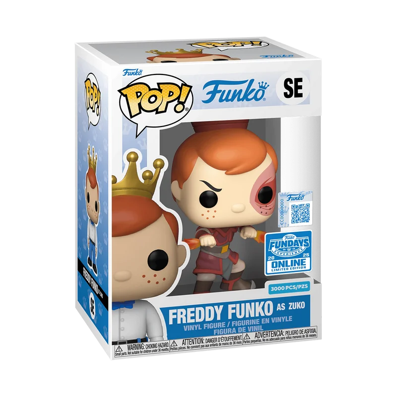 Freddy Funko as Zuko #SE Funko Pop from Funko