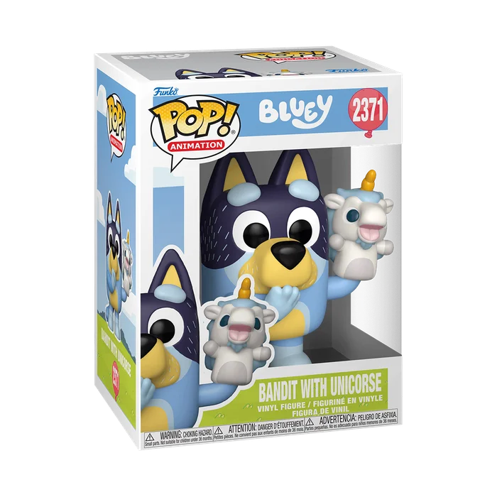 Bandit with Unicorse #2371 Funko Pop from Bluey