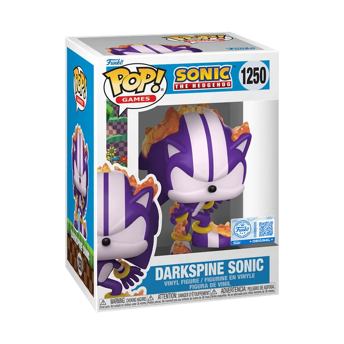Darkspine Sonic #1250 Funko Pop from Sonic The Hedgehog