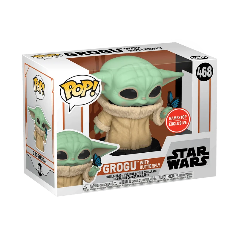 Grogu with Butterfly #468 Funko Pop from Star Wars