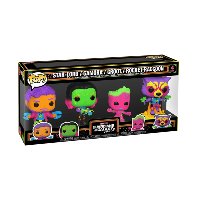 Star-Lord / Gamora / Groot / Rocket Raccoon #4 PACK Funko Pop from Guardians of the Galaxy Vol 2