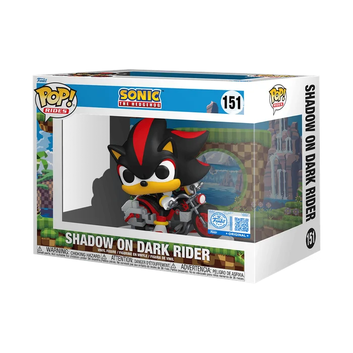 Shadow on Dark Rider #151 Funko Pop from Sonic The Hedgehog