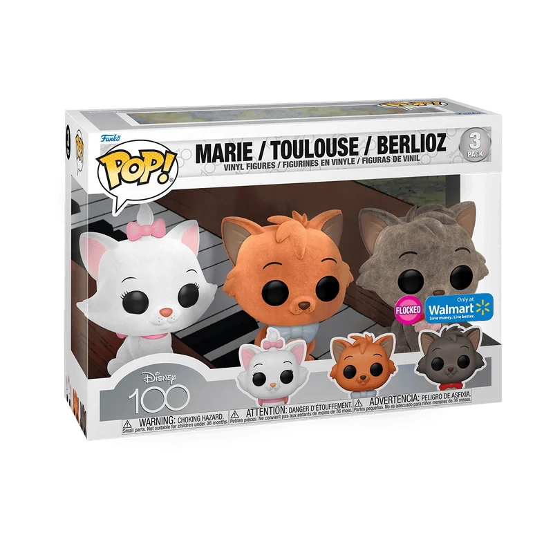 Marie / Toulouse / Berlioz #3 PACK Funko Pop from Disney 100