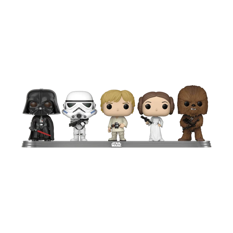 Darth Vader / Storm Trooper / Luke Skywalker / Princess Leia / Chewbacca #5 PACK Funko Pop from Star Wars