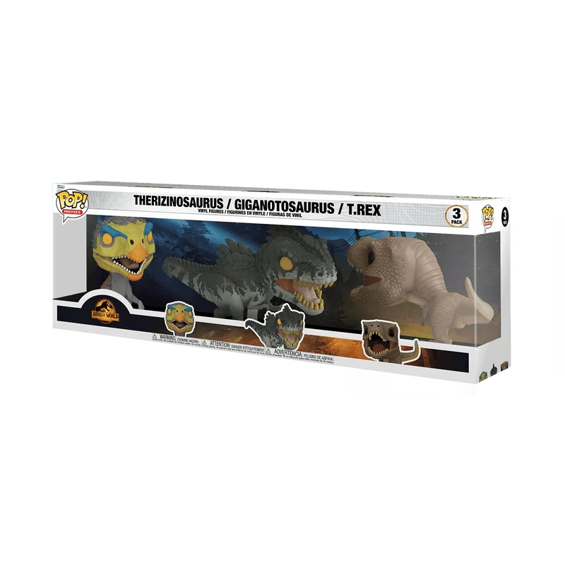 Therizinosaurus / Giganotosaurus / T. Rex #3 PACK Funko Pop from Jurassic World Dominion
