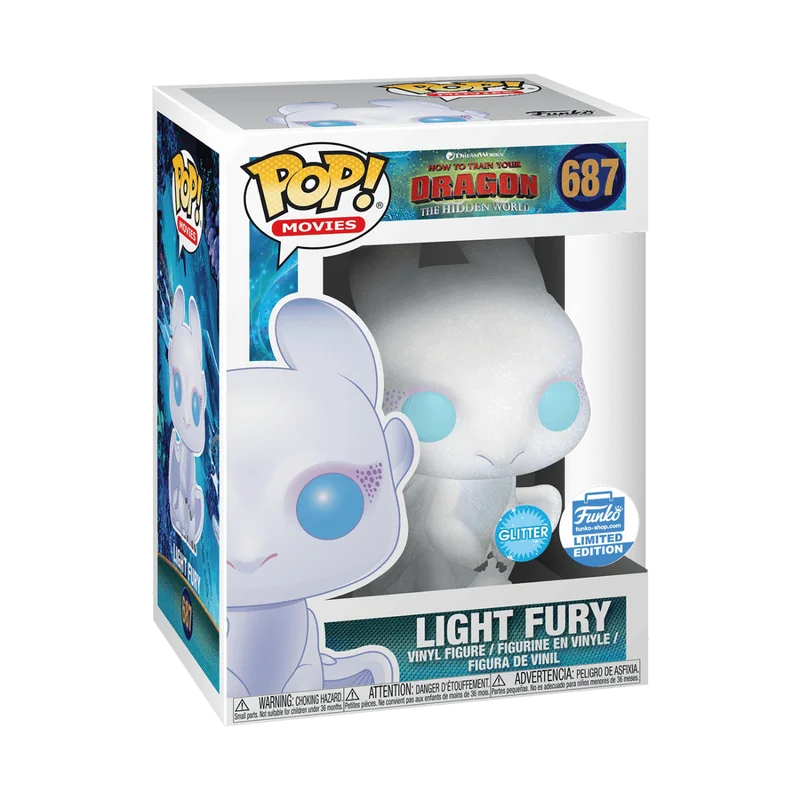 Light Fury #687 Funko Pop from How to Train Your Dragon