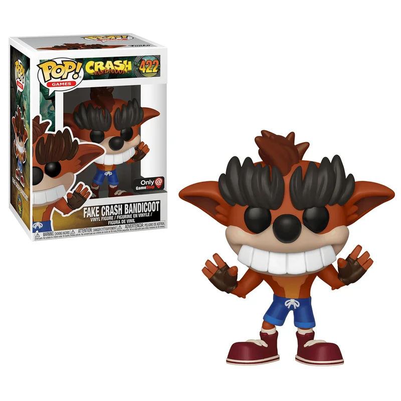 Fake Crash Bandicoot #422 Funko Pop from Crash Bandicoot