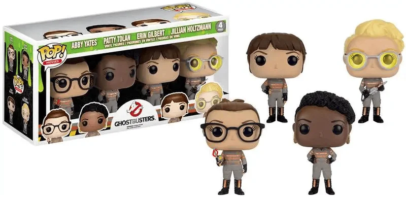 Abby Yates, Patty Tolan, Erin Gilbert, & Jillian Holtzmann #4 PACK Funko Pop from Ghostbusters