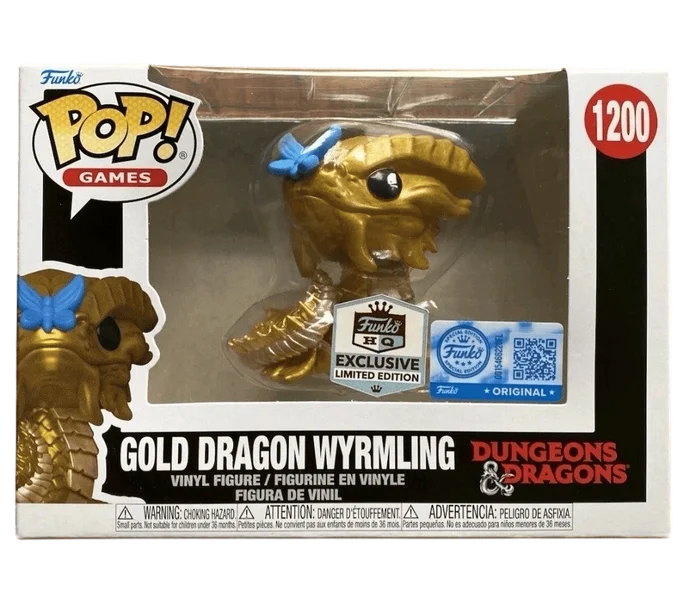 Gold Dragon Wyrmling #1200 Funko Pop from Dungeons & Dragons