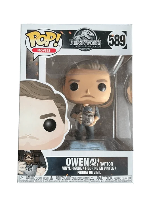 Owen with Baby Raptor #589 Funko Pop from Jurassic World