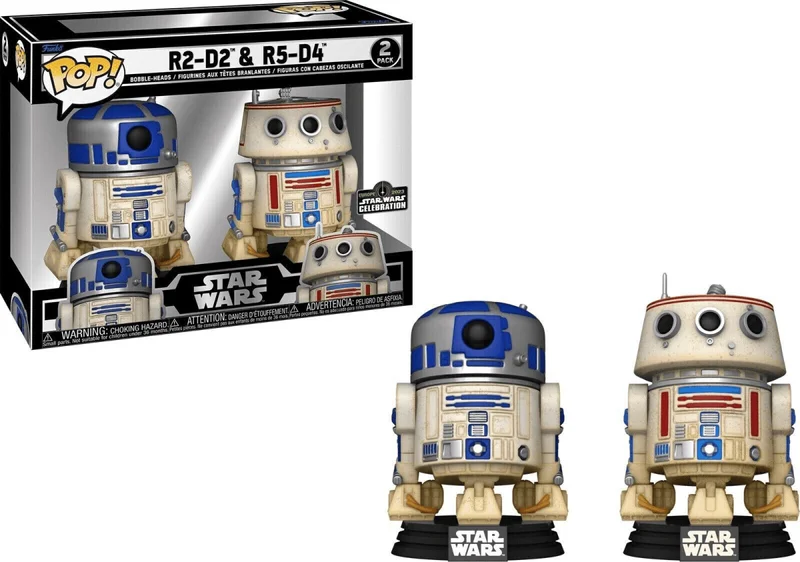 R2-D2 & R5-D4 #2 PACK Funko Pop from Star Wars