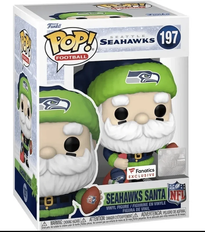Seahawks Santa #197 Funko Pop from Seattle Seahawks