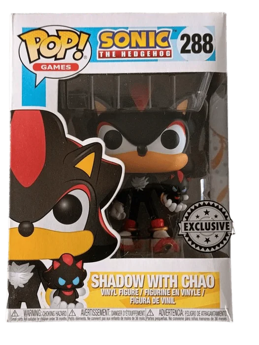 Shadow with Chao #288 Funko Pop from Sonic the Hedgehog