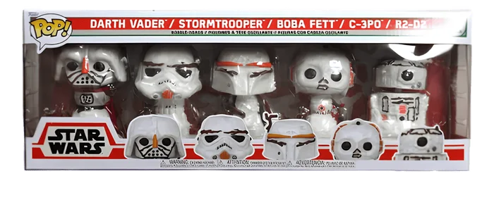 Darth Vader / Stormtrooper / Boba Fett / C-3PO / R2-D2 #5 PACK Funko Pop from Star Wars