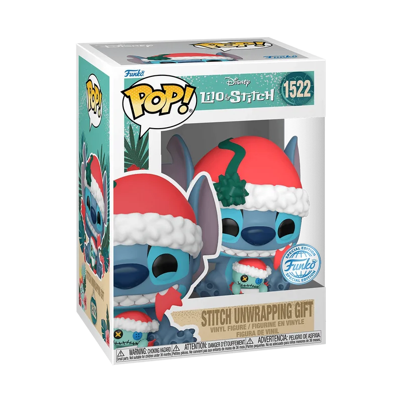 Stitch Unwrapping Gift #1522 Funko Pop from Lilo & Stitch