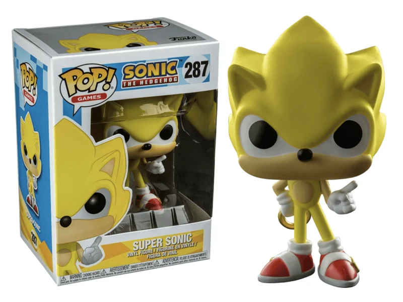 Super Sonic #287 Funko Pop from Sonic The Hedgehog