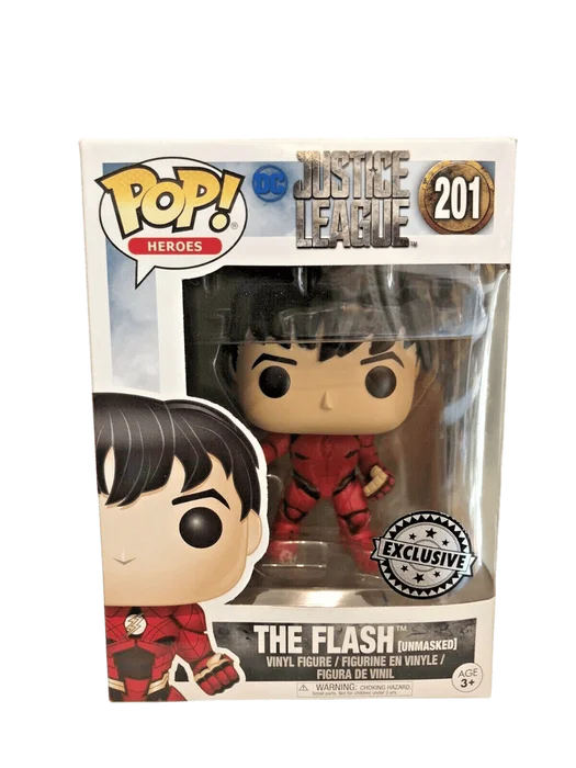 The Flash (Unmasked) #201 Funko Pop from Justice League