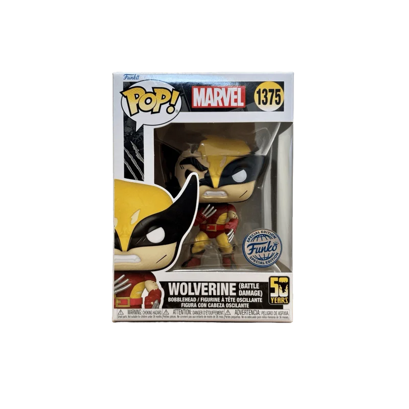 Wolverine (Battle Damage) #1375 Funko Pop from Marvel
