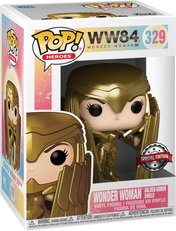 Wonder Woman Golden Armor Shield #329 Funko Pop from Wonder Woman 88