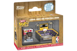 Lebron James and Basketball Arena Funko Pop