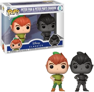 Peter Pan And Peter Pan's Shadow #2 PACK Funko Pop