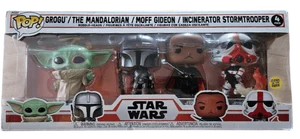 The Mandalorian / Grogu / Moff Gideon / Incinerator Trooper #4 PACK Funko Pop