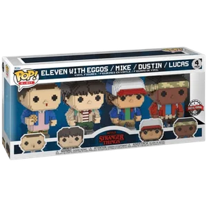 Eleven with Eggos / Mike / Dustin / Lucas #4 PACK Funko Pop