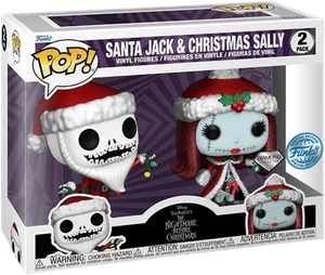 Santa Jack & Christmas Sally #2 PACK Funko Pop