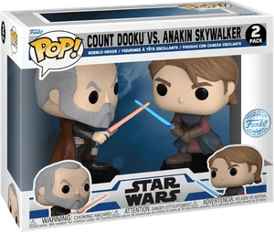 Count Dooku vs. Anakin Skywalker #2 PACK Funko Pop