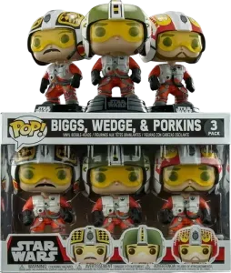 Star Wars Biggs, Wedge, & Porkins #3 PACK Funko Pop