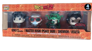 Goku with Kamehameha / Master Roshi (Peace Sign) / Shenron / Vegeta #4 PACK Funko Pop