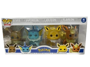Eevee Evoli Evoli / Vaporeon Aquali Aquana / Jolteon Voltali Blitza / Flareon Pyroli Flamara #4 PACK Funko Pop