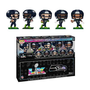 Sam Darnold / Kenneth Walker / Cooper Kupp / Devon Witherspoon / Jaxon Smith-Njigba #5-PACK Funko Pop