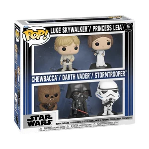 Luke Skywalker / Princess Leia Chewbacca / Darth Vader / Stormtrooper #5 PC/PZ Funko Pop